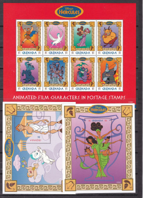Grenada 1997 Disney Hercule MI 3512-3521 kleib.+ 2 bl. MNH foto