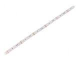 Bandă LED RGB 5050 12V 60 LED/m 10mm PCB alb IP20 14,4W/m