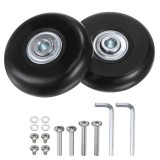 Roți de rezervă pentru valize, pachet de 2 bucăți, cu rulmenți din PU pentru valize cu maner telescopic &ndash; 54x18mm