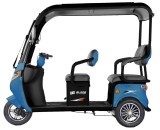 Triciclu electric Blade CAB X3 1200W cu acoperis, 2 locuri, albastru-negru