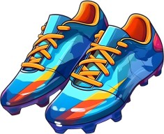 Sticker decorativ, Adidas Crampoane Fotbal, 73 cm, 8977ST-6 foto
