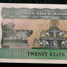 Myanmar 20 Kyats 1994 UNC necirculata **