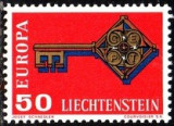 Lichtenstein 1968 - Europa 1v.cu vigneta,neuzat,perfecta stare(z), Nestampilat