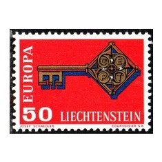 Lichtenstein 1968 - Europa 1v.cu vigneta,neuzat,perfecta stare(z)