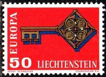 Lichtenstein 1968 - Europa 1v.cu vigneta,neuzat,perfecta stare(z) foto