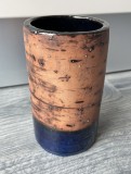 Vas/vază din ceramică suedeză smălțuită de studio, semnată BP, anii 1960-1970