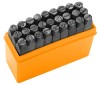 Set 27 Punctatoare Litere 3mm Tolsen, Otel Special, Cutie Organizare, Marcaj Materiale, Inscriptii Clare, Durabile