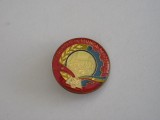 QW9 K 26 - Insigna - tematica comunism - UTC - Fruntas in munca patriotica, Romania de la 1950