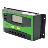 Cumpara ieftin Regulator tensiune pentru panou solar 30A 12V 24V 2X port USB