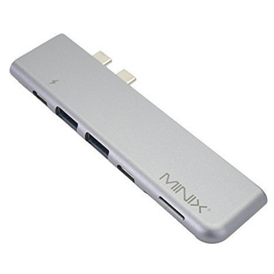 Resigilat : Adaptor Multiport USB MINIX NEO C-DSI Dual USB-C pentru MacBook Pro foto