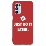 Husa compatibila cu Oppo A31 model Just do it later, Silicon, TPU, Viceversa, Transparent, Carcasa