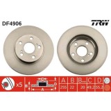 Set discuri frana Toyota Prius Liftback ( W2 ), 1.5 Hybrid (NHW2_), 1.5 Hybrid (NHW20_), punte fata, 255x22, ventilat, TRW