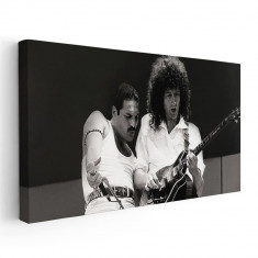 Tablou afis Queen trupa rock 2358 Tablou canvas pe panza CU RAMA 30x60 cm