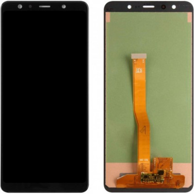 Display LCD cu touchscreen Samsung A750 Galaxy A7 2018 Negru Original Service Pack foto