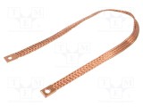 Trese bandă de &icirc;mpăm&acirc;ntare 16mm2 &Oslash;1: 9mm &Oslash;2: 9mm 120A L: 0,64m
