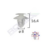 Clips Tapiterie Pentru Mercedes 8X16.4Mm - Alb Set 10 Buc 135517 A15054-RMX