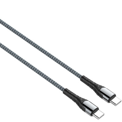 Cablu Date &amp;amp; Incarcare Tip C - Tip C (Negru) 1 Metru LDNIO LC101 foto