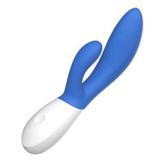 Vibrator Lelo INA Wave 2, 12 Moduri Vibratii, Silicon, USB, Albastru, 20 cm