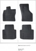Covorase Auto Cauciuc Skoda Superb 3 III (2015+) Frogum Negre, Margine Protectie 1cm, Impermeabile
