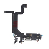 Mufă &Icirc;ncărcare iPhone 14 Pro Max Silver, Piesă Schimb, Bulk