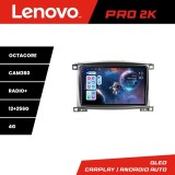 Navigatie Toyota Land Cruiser L100 2002-2008 Lenovo QLED 2K 12GB+256GB