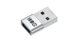 Adaptor Greencell Plug&amp;Play 2.4A USB-A la USB-C transfer de date 480 Mbps 12W aluminiu