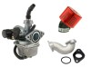Carburator ATV 110cc 125cc, Kit Complet cu Soc Manual, Gat, Filtru Aer si Garnitura Textolid