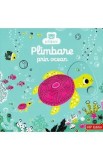 Carte interactiva pentru copii Plimbare prin ocean, cu mecanisme, sclipici, ilustratii color, dezvolta motricitatea