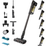 Aspirator vertical Philips 7000 Complete XC7167/01, 25.2V, 0.6l, Autonomie 80 minute, 4 moduri, Ecran LCD, Negru