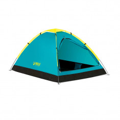 Cort camping Pavillo Cool Dome Bestway, 145 x 205 x 100 cm, poliester, 110 g/m2, 2 persoane, husa transport inclusa, Albastru/Galben