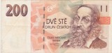 CEHIA: Bancnota 200 Korun 1998, Europa, Stare VF. Colectioneaza acum!