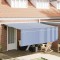 vidaXL Cortina Retractabilă Manual Albastru și antracit 400 &times; 300 cm 3330487