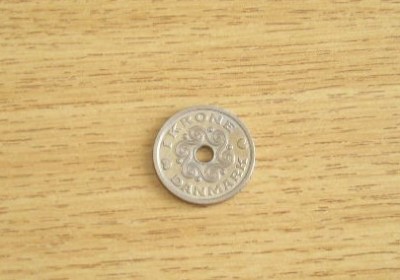 C50 - Moneda foarte veche - Danemarca - 1 coroana - krone - 1992 foto