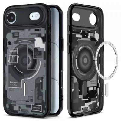 Husa MagSafe pentru Apple iPhone 17 Air, Spigen, Ultra Hybrid Zero One, Neagra foto