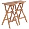 vidaXL Scaune de bar pliabile, 2 buc., lemn masiv de tec 44727
