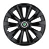 Set 4 Capace Roti, potrivite jantelor de R15, pentru Skoda, model delta negru, Autohelix MSA