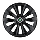 Set 4 Capace Roti, potrivite jantelor de R15, pentru Skoda, model delta negru