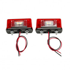 Set 2 lampi led universale pentru numar remorca 12v-24v