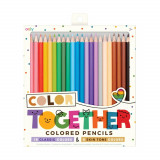 Cumpara ieftin Creioane colorate Color Together, 3 ani+, 24 buc, Ooly
