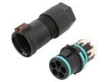 Conector alimentare AC clichet tată TH389 23mm 0,25-1,5mm2 TECHNO