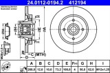 Disc frana ATE 24.0112-0194.2