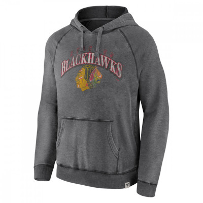 Chicago Blackhawks hanorac de bărbați cu glugă True Classics Washed Pullover Hoodie grey - XL foto