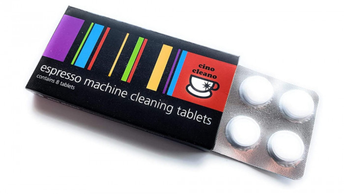 Tablete de curatat aparat de espresso Cino Cleano editie limitata, pachet de 8 - RESIGILAT