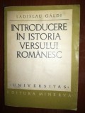 Introducere in istoria versului romanesc- Ladislau Galdi