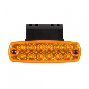 Lampa cu suport 12 LED-uri 12V-24V Galben FR0177/Z foto