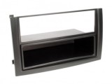 Rama Radio 1 DIN Skoda Fabia (6Y Facelift 2004-2007) cu Buzunar, Negru, Adaptor Sistem Audio Auto