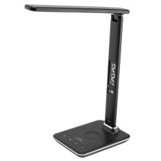 Lampa LED de birou ETA 1893 90000, 6.5 W, brat flexibil, LCD afisare ora si