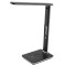 Lampa LED de birou ETA 1893 90000, 6.5 W, brat flexibil, LCD afisare ora si data, alarma, baza pentru incarcare wireless a telefonului