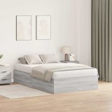 Cumpara ieftin Cadru de pat cu depozitare cu usa Gri Sonoma 120 x 200 cm