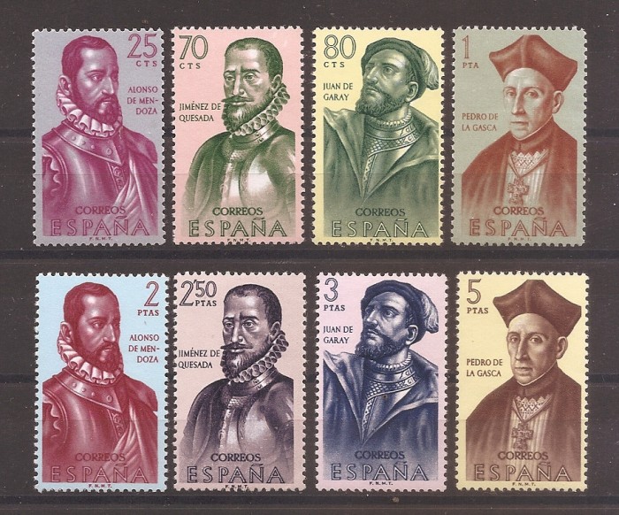 Spania 1962 - Istoria descoperirii și cuceririi Americii, MNH